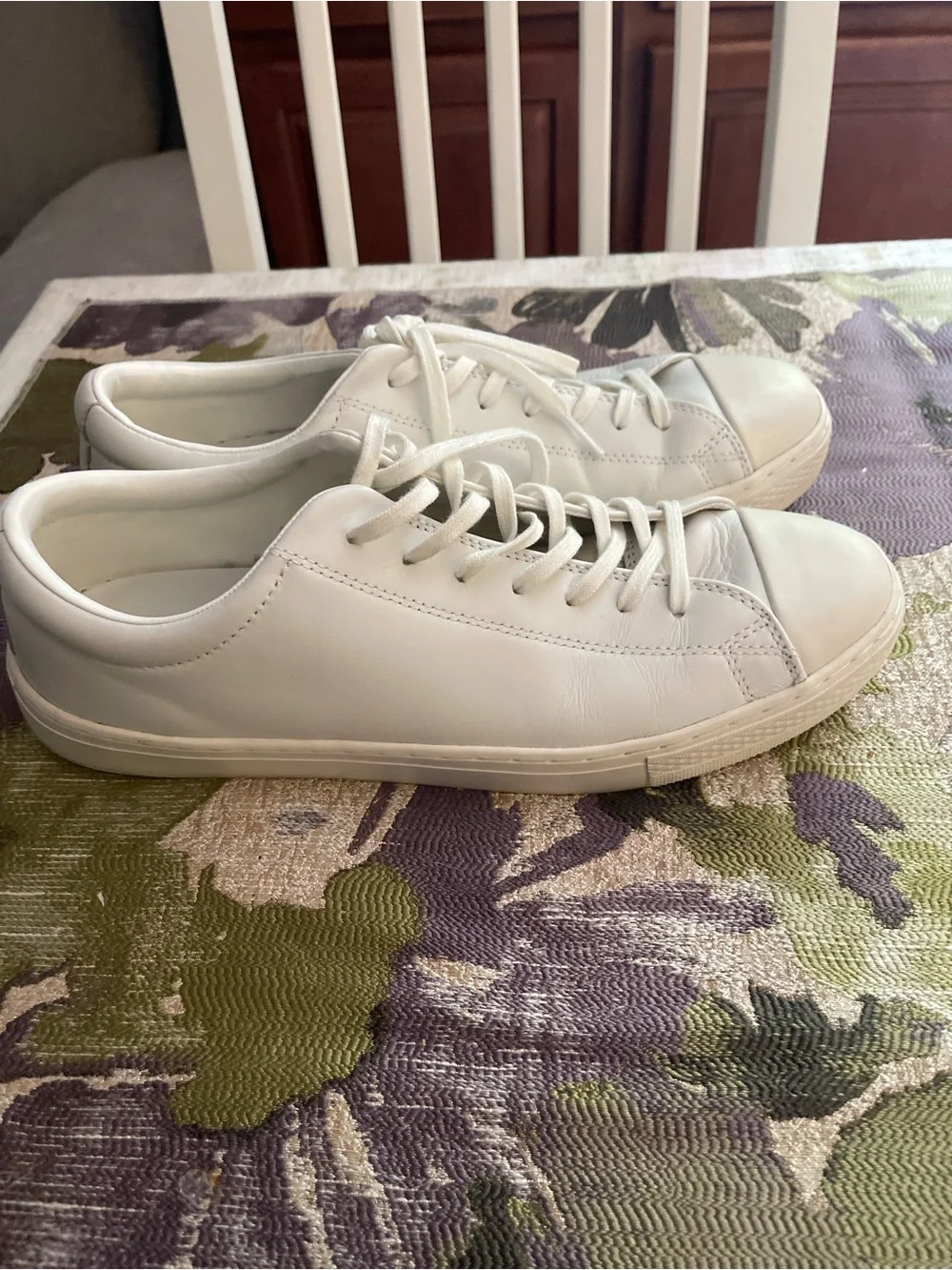 Converse White Low-Top Leather Sneakers